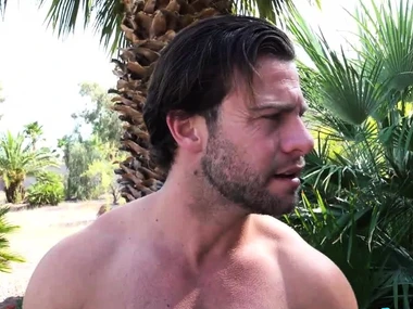 Brixley Benz gives a sensual handjob and blowjob to Seth Gamble off out of one's mind the pool in the matter of HD