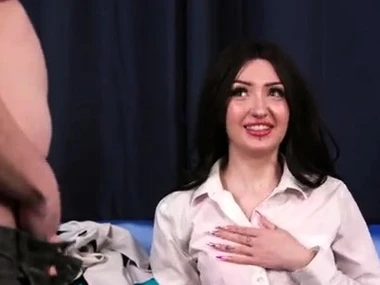 Kitty Marie indulges in solo play while waiting for the brush partner