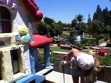 Young brunette April pleasuring herself not on