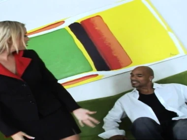 Kylie Worthy's pussy gets dominated by a big black cock in POV