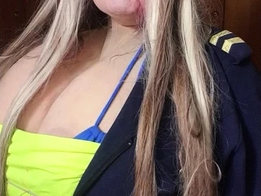 Grown up stewardess Susi's sensual solo performance