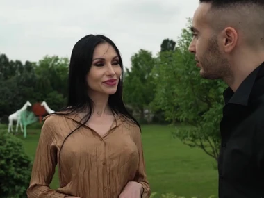 Raul takes swan around pleasuring Sasha Rose and Ruby's intimate areas