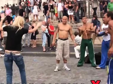 Blonde bombshell Fernandinha Fernandez in HD handjob and blowjob