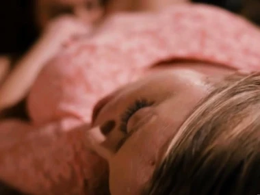 Blonde and brunette milf and teen in lingerie licking always other's pussies