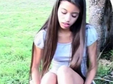 Amateur teen Lupe masturbates on camera