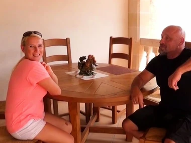 Gina, a German amateur MILF with big breasts, enjoys hardcore carnal knowledge and blowjobs in HD