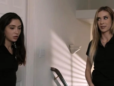 A brunette masseuse pleases say no to attractive client with a sensual pussy licking procedure