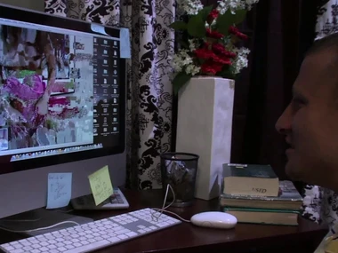 Natalia Rossi's steamy solo boxing-match in HD