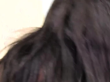 Monicka Jaymes gives a sensual blowjob to a unsparing white cock at the gloryhole