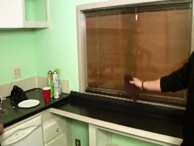 European teen Katie Cummings gets angry and pees on Johnny's big blarney