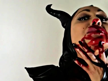 Horror-themed erotica featuring curvy milf Priya Rai all over latex outfit