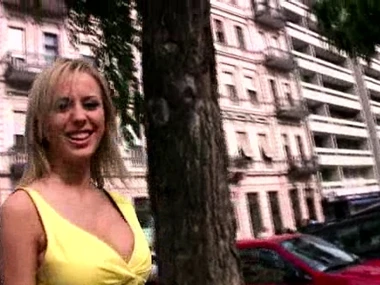 Mandi Dee's impressive cleavage on display