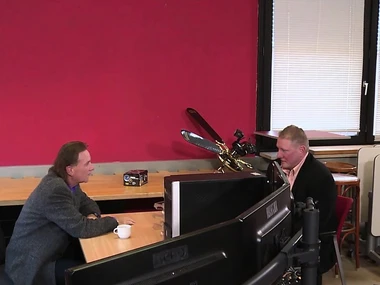 Big George's massive detective instrumentality uncovers dampness encounter with blonde