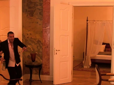 Candy Cat and Cristyna's seductive encounter with a fortunate man just about HD