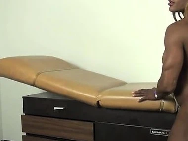 Ashley Starr's sensual solo showcase be proper of black muscle beauty