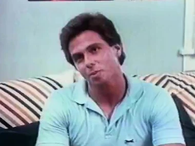 Vintage porn video featuring Ginger Lynn and Traci Lords with interracial scene