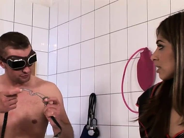 British fetish model in latex and undies