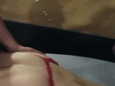 Ben Dover and his companions engage in sexual activities and ejaculate on high Bev Cock's buttocks