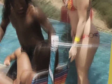 Tatiana Kush leads amateur outdoor group sex with interracial participants