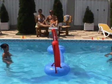 Young angel gives a sensual handjob and blowsjob outdoors