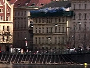 Brunette teen Niki Dark in outdoor European adventure