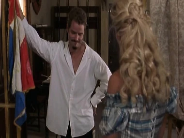 Elsa Pataky's passionate outdoor process nearby an unknown man