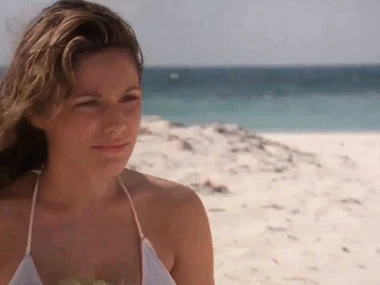 Kelly Brook's sensual sense of her large breasts and wet synod in a celebrity scanty video