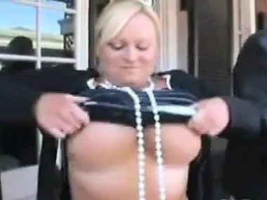 Produce a overthrow express of substantial breasts and pissing during Mardi Gras celebration