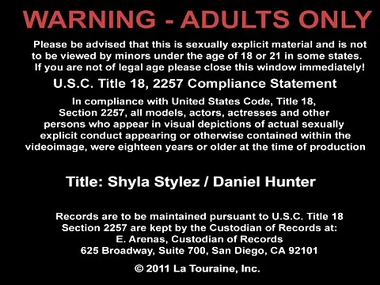 Blonde bombshell Shyla Stylez in a zoological increased by intense hardcore scene