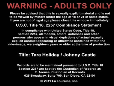 Tara Holiday's good-looking stockings stretch the intensity of her hardcore scenes