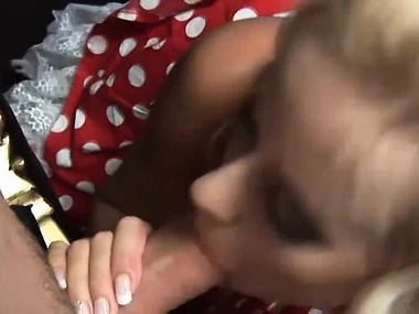 Aroused light-complexioned receives medical attention detach from doctor in lingerie