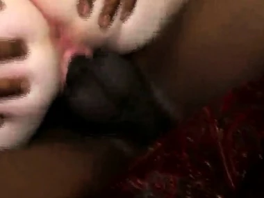 Lucy Fire, a young redhead college girl, engages in interracial coition