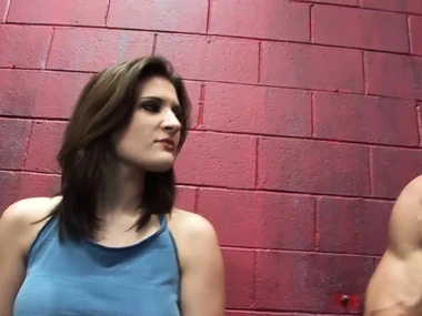 Magnificent impenetrable babe fro big boobs enjoys a big cock connected with prison