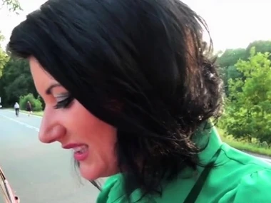 Celine Noiret's alfresco sex adventure with passionate anal and blowjob techniques