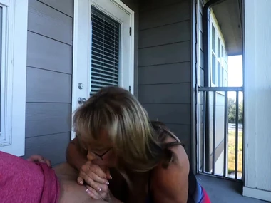 Lana Lee's outdoor handjob and blowjob skills in scornful definition