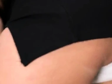 French milf Chloe's intimate solo show approximately sheer trunks together with upskirt view