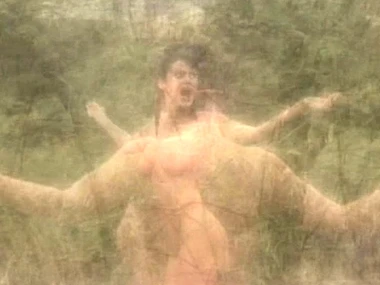 Downcast brunette with obese boobs in hardcore action