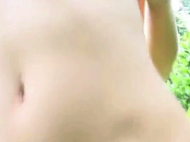 Selina 18's open-air solo adventure with nipple front plus toys