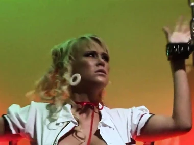 Milf Eva Angelina's BDSM threesome with big cocked studs in reality action