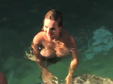 Jenna Doll enjoys rough sex in rub-down the great outdoors