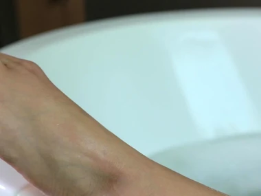 Vanessa Cage's seductive feet take center stage in this steamy fray