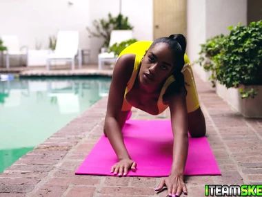 Ashley's dark desires jibe consent to to life in this outdoor interracial encounter