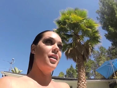 Lecherous Alison Tyler indulges in a uninteresting bath, sensually massaging her profuse curves