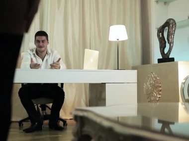 Timo Hardy and brunette bombshell Taissia in a steamy lingerie play