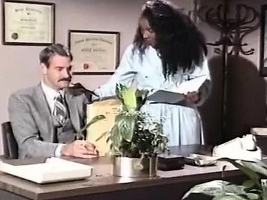 Megan Leigh and Mike Horner in a steamy interracial encounter