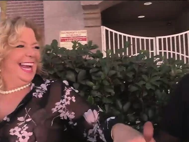 Karen Summer's debut in interracial porn round a handjob and stockings