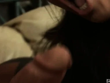 Amateur brunette takes on a huge cock in hardcore encounter