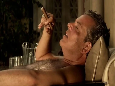 Olga Kuryenko's sunbathing scene with a nude appearance