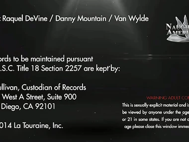 Raquel Devine flaunts her assets alongside hardcore chapter