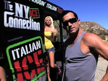 Softcore teaser featuring full-grown blondes increased by brunettes in a truck